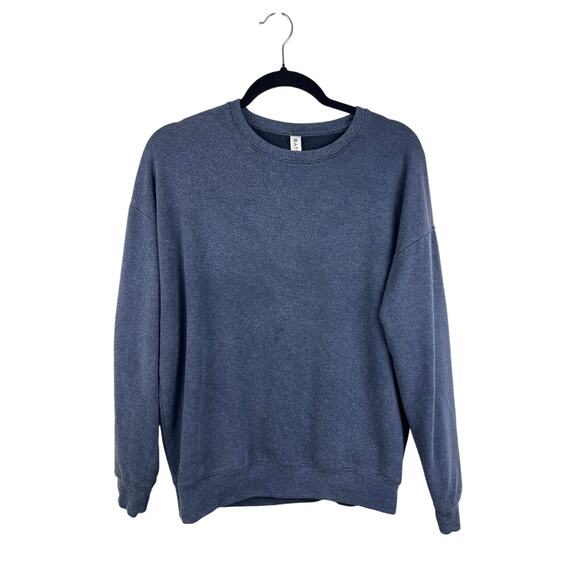 Athleta Sweatshirt Blue TENCEL Cotton Modal Spandex Pullover Relaxed Fit Cozy - Picture 2 of 11